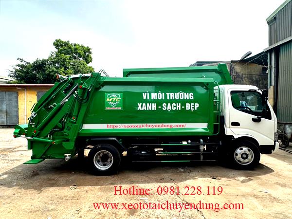 Xe Cuốn Ép Rác 7 Khối Hino 300 XZU