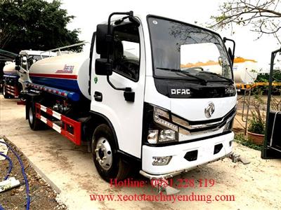 Xe Tưới Nước Rửa Đường 5,4 Khối Dongfeng Nhập Khẩu