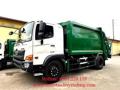 Xe Ép Rác Hino FG 14 Khối Xe Cuốn Ép Rác Thuỷ Lực Chuyên Dụng