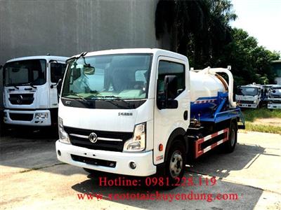 Xe hút chất thải 3 khối Dongfeng nhập khẩu