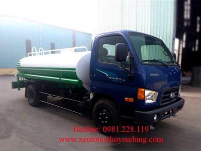 Xe bồn chở nước tưới cây Hyundai 110S 6,5 khối